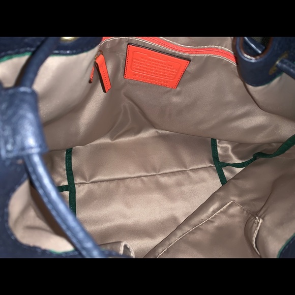 Coach Legacy Drawstring Handbag In Soft Pebbled - Picture 6 of 8